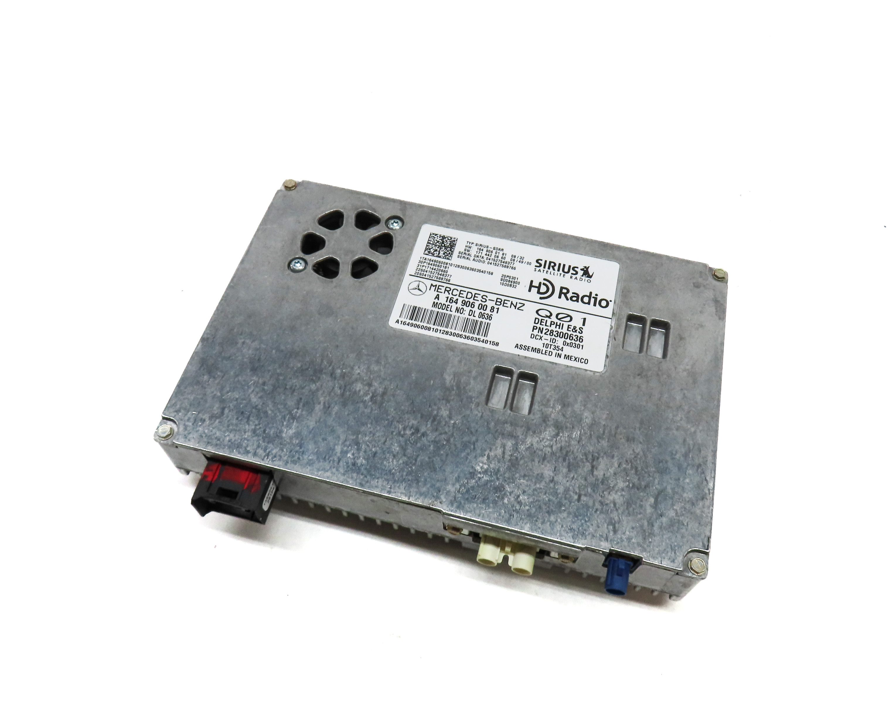 2011 MERCEDES GL450 (X164) SIRIUS SATELLITE RADIO STEREO CONTROL MODULE RECEIVER — exact item pictured